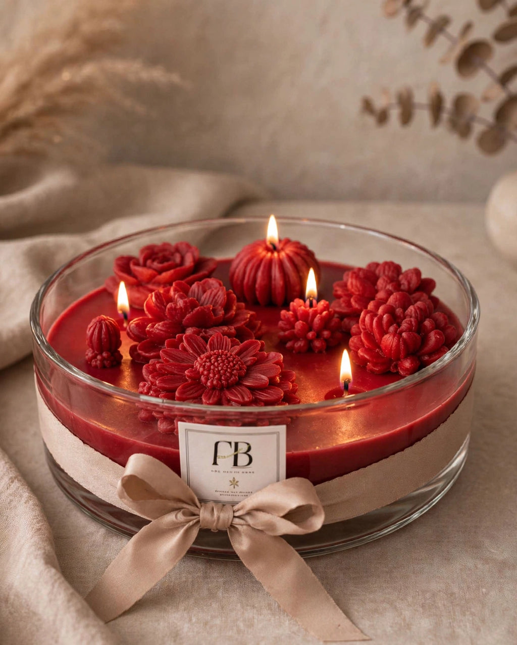 Handmade Jasmine Soy Wax Candle – Luxury Floral Home Decor