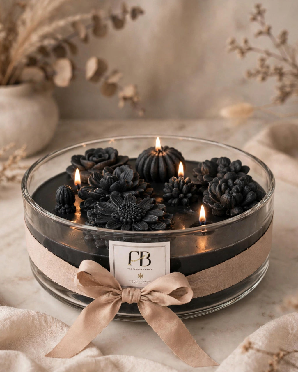 Handmade Jasmine Soy Wax Candle – Luxury Floral Home Decor