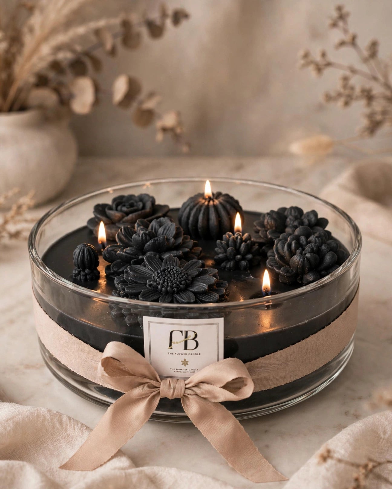 Handmade Jasmine Soy Wax Candle – Luxury Floral Home Decor